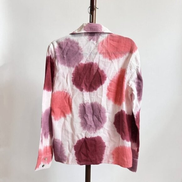 Jen's Pirate Booty for Free People Venice Beach Button Down Shirt Pink - Picture 7 of 9